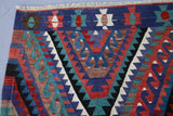 Vintage Denizli Kilim 6.6ftx10.9ft