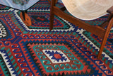 Vintage Denizli Kilim 6.6ftx10.9ft