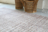 Vintage Overdyed Isparta Rug in Ash 5.10ftx9.4ft