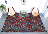 Vintage Denizli Kilim 6.6ftx10.9ft