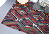 Vintage Denizli Kilim 6.6ftx10.9ft