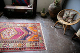 Vintage Nigde Ortakoy Rug 3.9ftx6.10ft