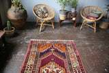 Vintage Nigde Ortakoy Rug 3.9ftx6.10ft