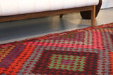 Vintage Aegean Cicim Kilim 6.2ftx9.7ft