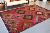 Vintage Aegean Cicim Kilim 6.2ftx9.7ft