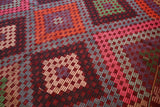 Vintage Aegean Cicim Kilim 6.2ftx9.7ft