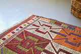 Vintage Bergama Kozak Cicim Kilim Runner
