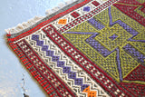 Vintage Bergama Kozak Cicim Kilim Runner