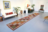 Vintage Bergama Kozak Cicim Kilim Runner