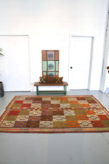 Vintage Bergama Kozak Cicim Kilim Runner