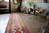Old Sivas Kilim Runner 2.1ftx10.6ft