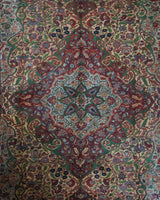 Vintage Turkish rug in living room setting, old rug, antique rug, pastel colors, faded colors, Turkish rug, vintage rug, soft rug, Portland, Oregon, rug store, rug shop, local shop