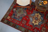 Old Anatolian Yoruk Rug 5.4ftx9.7ft