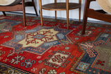 Old Anatolian Yoruk Rug 5.4ftx9.7ft