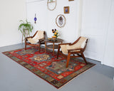 Old Anatolian Yoruk Rug 5.4ftx9.7ft