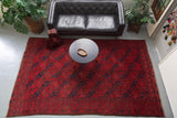 old rug, antique rug, Turkish rug, Portland, Oregon, rug store, rug shop, local shop, bright colors, wild shaman, large rug, area rug, red rug, bold color, burgundy, dark red