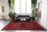 old rug, antique rug, Turkish rug, Portland, Oregon, rug store, rug shop, local shop, bright colors, wild shaman, large rug, area rug, red rug, bold color, burgundy, dark red
