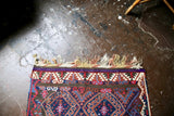 Old Kurdish Herki Kilim Runner 3.3ftx6.10ft