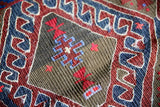 Old Kurdish Herki Kilim Runner 3.3ftx6.10ft