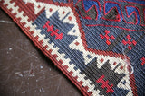 Old Kurdish Herki Kilim Runner 3.3ftx6.10ft