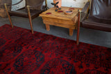 Vintage Afghan Turkmen Rug  6'6" x 9'4"