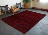 Vintage Afghan Turkmen Rug  6'6" x 9'4"