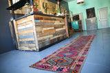 Old Kurdish Herki Runner 2.9ftx12ft