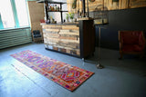 Old Kurdish Herki Runner 2.9ftx12ft