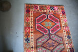 Old Kurdish Herki Runner 2.9ftx12ft