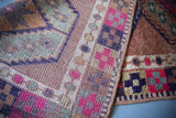 Old Kurdish Herki Runner 2.9ftx12ft