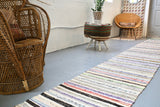 Vintage Chaput Kilim Runner 2.2ftx19.3ft