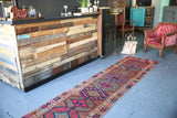 Old Kurdish Herki Runner 2.9ftx12ft