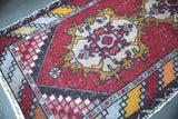 Vintage Turkish Faded Anatolian Runner Rug 2.8ftx8.6ft