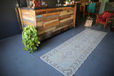 Vintage Faded Anatolian Turkish Runner Rug 3.2ftx10ft