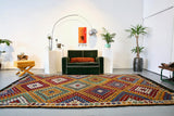 Vintage Anatolian Cicim Kilim 6.9ftx11ft