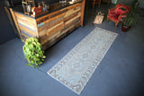 Vintage Faded Anatolian Turkish Runner Rug 3.2ftx10ft