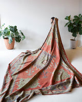 Semi-antique Turkish Oushak Kilim Rug 9'x10'8"