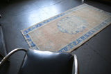 Vintage Southern Anatolian Faded Turkish rug 3.7ftx7ft
