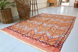 Old Mersin Mut Cicim Kilim 5.4ftx7.8ft