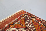 Old Mersin Mut Cicim Kilim 5.4ftx7.8ft