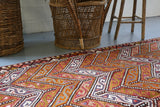 Old Mersin Mut Cicim Kilim 5.4ftx7.8ft