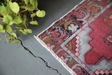 Vintage Faded Anatolian Turkish Runner Rug 3ftx9ft