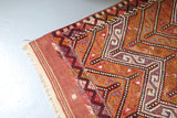 Old Mersin Mut Cicim Kilim 5.4ftx7.8ft