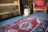 Vintage Faded Anatolian Turkish Runner Rug 3ftx9ft