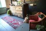 Vintage Faded Anatolian Turkish Runner Rug 3ftx9ft
