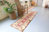 Old Milas Runner Rug 2.7ftx9.7ft