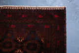 Antique Timurid Baluch Rug 4ftx6.9ft