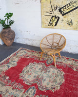 pile rug, Turkish rug, vintage rug, portland, rug shop, bright colors, distressed rug, wild shaman, worn out, bold color, Portland, Oregon, rug store, rug shop, local shop