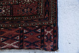1940's Turkoman Bokhara Rug 4ftx5.9ft