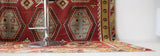 Vintage kilim rug in room decor setting, kilim, Turkish rug, vintage rug, portland, rug shop, bright colors, wild shaman, bold color, Portland, Oregon, rug store, rug shop, local shop, antique rug